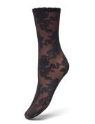 Oroblu Oroblu Little Roses Sock 20 Svart