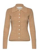 MAUD Synne Marled Cardigan Beige