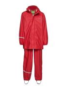 CeLaVi Basic Rainwear Suit -Solid Röd