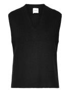 Calvin Klein Boucle Rib V-Nk Sweater Vest Svart