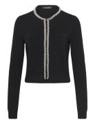 Karl Lagerfeld Classic Pearl Knit Cardigan Svart