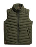 Superdry Tweed Fuji Gilet Grön