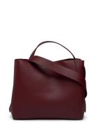 Gina Tricot Pu Midi Bag Burgundy