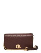 Lauren Ralph Lauren Stitched Crossbody Turn-Lock Tech Case Brun