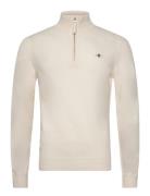 GANT Superfine Lambswool Half Zip Kräm