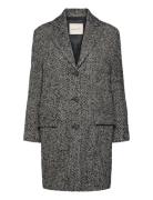 GANT Heritage Herringb Coat Svart