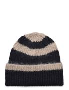 Lindex Beanie Stripe Svart