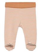 Fixoni Leggings W.feet - Y/D Stripe Orange