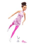 Barbie Careers Figure Skater Doll & Accessories, Brunette In Removable...