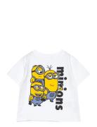 Name It Nmmjule Minions Nreg Ss Top Box Sky Vit