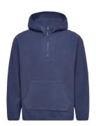 LEVI´S Men Hooded Sherpa Pullover Sargass Blå