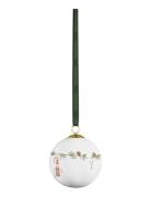 Kähler Hammershøi Christmas Bauble 2024 Ø6 Cm White W. Deco Vit