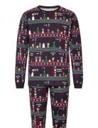 Christmas Sweats Vintage Gaming Pyjamas Marinblå