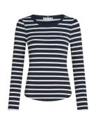 Tommy Hilfiger Slim 5X2 Rib O-Nk Ls Marinblå