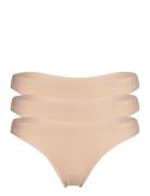 Aim´n Nude Invisible Thong 3-Pack Beige