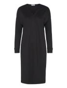 Ivo Nikkolo Viscose-Blend Long Sleeve Midi Dress, Daheva Svart