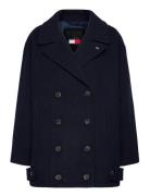 Tommy Jeans Tjw Wool Peacoat Marinblå