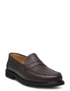 S.T. VALENTIN Classic Loafer - Black Grained Leather Brun