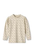 Fliink Kelly Puff Ls Blouse Kräm