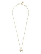 SNÖ Of Sweden Stina Bow St Pendant Neck 42 G/Clear - 42 Cm Guld