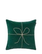 Lexington Home Wrapped Organic Cotton Velvet Pillow Cover Grön