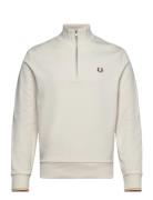 Fred Perry Half Zip Sweatshirt Kräm