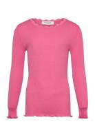 Rosemunde Kids Rkbeatha Ls Lace Top Rosa