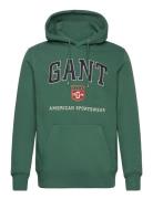 GANT Graphic Hoodie Grön