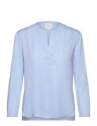 Calvin Klein Recycled Cdc Ls V Neck Blouse Blå