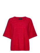 Copenhagen Muse Cmibra-Raglan-Pullover Röd