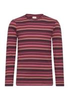 Minymo T-Shirt Ls Y/D Rib Röd