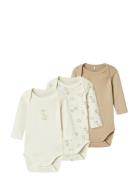 Name It Nbnbody 3P Ls Jet Stream Giraffe Noos Kräm