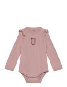 CeLaVi Body Ls, Solid W. Print Rosa