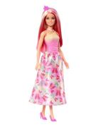 Barbie A Touch Of Magic Royal Doll, Pink & Blonde Hair, Butterfly-Prin...