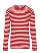 The New Tnmoore Uni L_S Rib Tee Röd