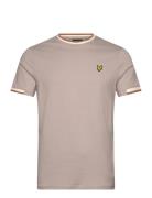 Lyle & Scott Half Tipped T-Shirt Beige