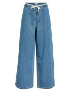 Object Objmoji Neel Mw Extra Wide Jeans 137 Blå