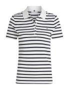 Tommy Hilfiger 1985 Slim Pique Polo Ss Marinblå