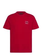 Tommy Hilfiger Hilfiger Stack Tee Röd