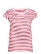 Mads Nørgaard Organic Favorite Stripe Teasy Röd