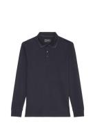 Marc O'Polo Polos Long Sleeve Marinblå