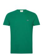 GANT Slim Pique Ss T-Shirt Grön