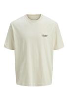 Jack & J S Jorislington Type Tee Ss Crew Neck Sn Kräm