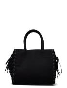 Monki Lacing Cotton Handbag Svart