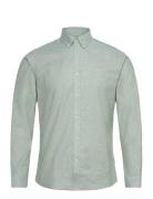 Lindbergh Yarn Dyed Oxford Superflex Shirt Grön