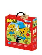 Kärnan Askpussel Av Trä 6 Bitar Bamse Multi/patterned