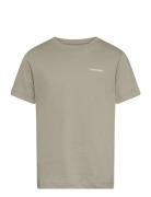 Calvin Klein Chest Inst.logo Ss T-Shirt Khaki Green