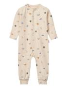 Liewood Birk Printed Pyjamas Jumpsuit Kräm