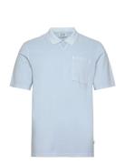 Scotch & Soda Washed Chest Pocket Relaxed-Fit Polo Blå