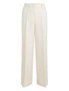 Tommy Hilfiger Viscose Linen Wide Leg Pants Vit
